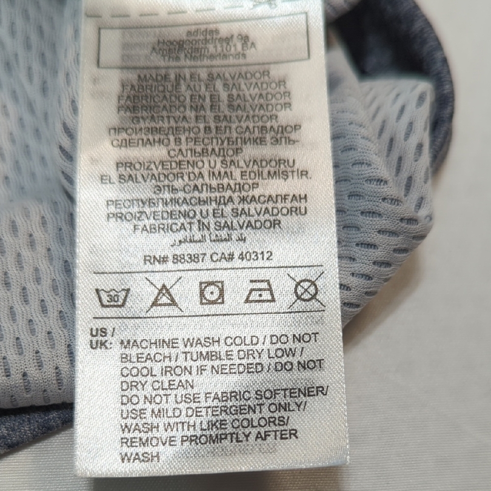 Adidas Men's Heathered Gray Polo Shirt - Picture 7 of 11